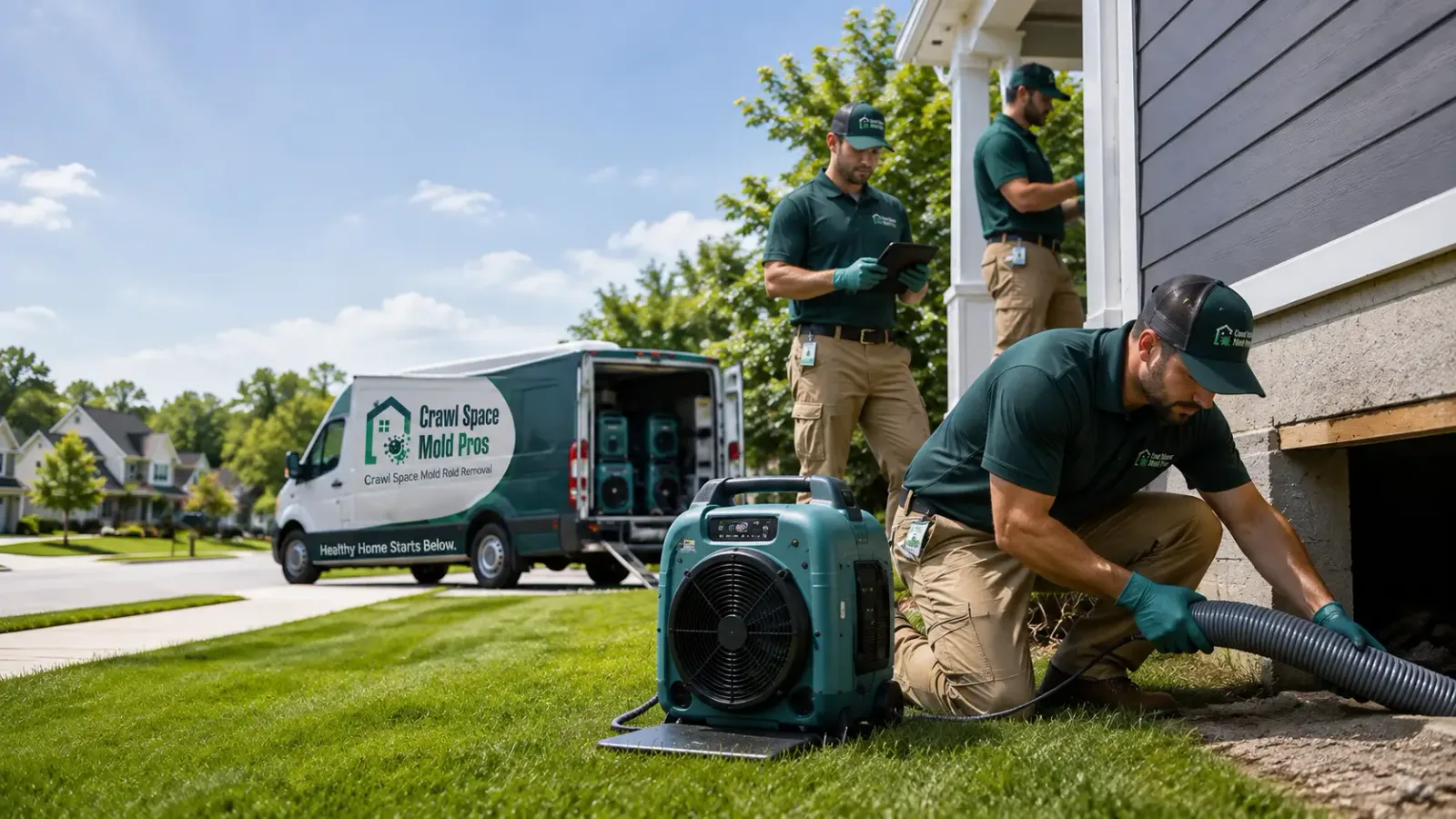 Crawl Space Mold Removal in Elk Mound, WI